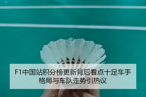 F1中国站积分榜更新背后看点十足车手格局与车队走势引热议
